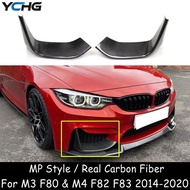 M3 M4 F80 F82 F83 MP Style Carbon Fiber Front Bumper Lip Splitters For BMW M3 F80 M4 F82 F83 Fog Lam