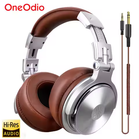 Oneodio Wired HiFi Headphones Professional Studio DJ Headphones With Mic Over Ear Hi-Res Headset Mon