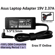 Asus 19V 2.37A  ( 5.5 * 2.5 mm ) 45W Laptop Power Adapter / Charger For ASUS X555L X555LA X555LB ADP