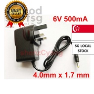 [SG FREE 🚚] 1PCS high quality AC-DC power supply 6V 500mA 0.5A UK plug Adapter for Omron HEM-7121 HEM-7120 M2 Basic Bloo