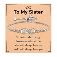 Women's Stainless Steel 26 Letters 8 Letters Diamond-encrusted Pull Chain Bracelet