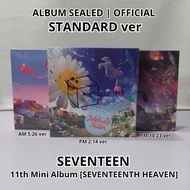 [ READY NEW ] SEVENTEEN - 11th Mini Album [ SEVENTEENTH HEAVEN ] ( STANDARD ver REGULAR/ Photobook v