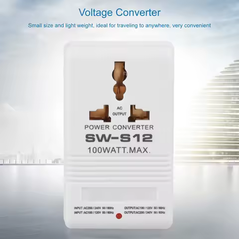 Power Converter Voltage Converter 100W 110V/120V to 220V/240V StepUp&amp Down Voltage Converter Tran