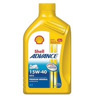 SHELL ADVANCE 4T AX5 15W40 ENGINE OIL / MINYAK HITAM SHELL MINERAL AX5 1L