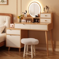 【SG Sellers】Home Bedroom Makeup Table Multifunctional Dressing Table Vanity Table with Dressing Mirror &amp; Chair Modern Vanity Desk Drawer Storage