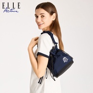 ELLE Active | กระเป๋าสะพายข้างแบบมีเชือกผูก ELLE Active กระเป๋าถือแบบลำลอง กระเป๋าสะพายข้างแบบสะพายข