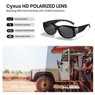 [New] Cyxus Round Sunglasses Fit Over Light Shade For Men