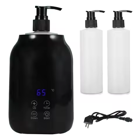NEW Essential Oil Heater LED Display Temperature Adjust Single Massage Oil Bottle Warmer Massage Oil