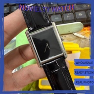 Ladies Leather Quartz Watch 904L Steel Case Retro