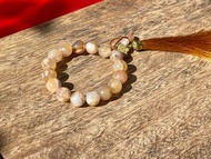 金橘 - 櫻花瑪瑙流蘇手串(可客製修改)