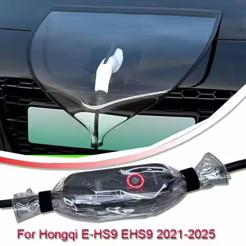 For Hongqi E-HS9 EHS9 2021-2025 Car New Energy Charging Port Rain Cover Rainproof Dustproof EV Charg