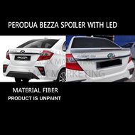 PERODUA BEZZA 2020 SPOILER WITH LED FIBER SKIRT LIP BODYKIT
