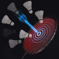 Ultra-Light 4U Carbon Fiber Badminton Racket Offense Type Single Racket Durable 1K Carbon Cloth 5U D