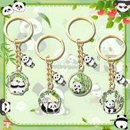 Alloy Metal Style Cute Panda Keychain Small Gift Student Handmade Chengdu Souvenir Travel Pe