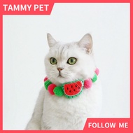 Cat Collar Watermelon Adjustable Cat Necklace Holiday Halloween Christmas Party Accessories for Pupp