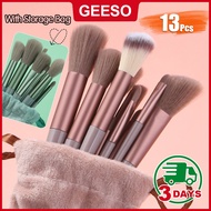 GEESO Makeup Brush Set Portable Matte Soft Hair Eyeshadow Brush Beginner Full Set Of Makeup Tools Wi