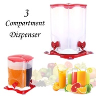 3 Spin Rotation Compartment Juice Dispenser