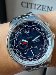 Citizen eco-drive 光動能 24小時/GMT/world time 手錶 BR0015-52L