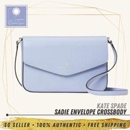 [SG SELLER] Kate Spade KS Womens Sadie Envelope Crossbody Candied Flower Blue Leather Bag