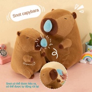 [Slow Pull] Runny Nose Capybara Teddy Bear, Brown Capybara Bear Size 30cm 55cm 70cm 90cm, Soft Guine