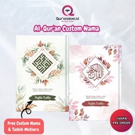(Free Name Writing on Cover) Custom Quran Name Hardcover Printing A5 Medium A6 Small Color Tajweed T