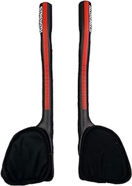 Strength Aero Bars TT Bike Armrest Handlebars Carbon Fiber Aerobar Triathlon 340mm Red for Mountain Bike and Road Bike 31.8mm (red 3K matt)
