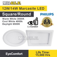 PHILIPS Marcasite 12W / 14W LED Round / Square Downlight  59522 / 59523 / 59527 / 59528