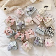 FT28 FT38 NEW GIRLS' BAG PEARL FLOWER MODEL SLING STRAP FT28 = P 12 X W 7 X H 12 CM FT38 =