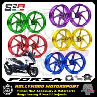 FORZA250/350 NSS250 SPORT RIM ALLOY FORGED CNC 6 STROKE 6 BATANG SIAP BEARING BUSH READY STOCK PNP