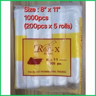 § 8" x 11" Plastic Labo - Roll X Brand
