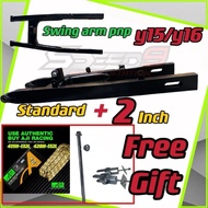 (free gift) swing arm y15 cutting standard +2inch y15 y16 + 2inci free Aji racing chain percuma Rantai motor