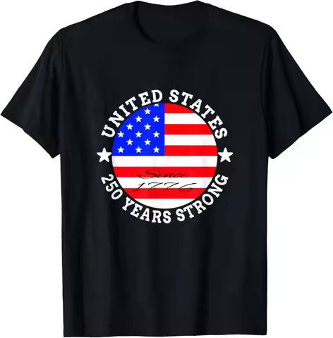 250th Anniversary of The USA 1776-2026 4th of July US Flag T-Shirt