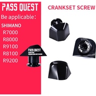 PASS QUEST Crankset Screws 1x Chainring Bolts Chainwheel Screws Nuts For R8000 UT R9200 R8100 R7000 