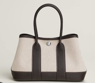 Hermes Mini garden party neo GP bai brun canvas 帆布 棗棕色