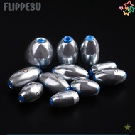 FLIPPE3U 20pcs Fishing Sinkers, 3g/4g/5g/6g/7g/8g/9g/10g Alloy carbon steel material Fishing Weight 