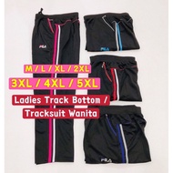 Plus Size Tracksuit Wanita/ Ladies Track Bottom /Seluar Sukan Perempuan/ Seluar Tracksuit Perempuan