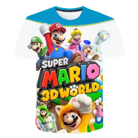 Bandai Summer New 2026 Mario and Luigi Cartoon 3D Printing Comfortable Versatile Brothers Breathable