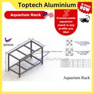 [Customized Size/Profile/Design] Aquarium aluminium profile frame fish tank rack aquarium stand aqua