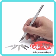 Art Carving Knife Hobby Crafting Art Knife Metal Handle with 4pcs Blade