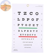 Warmwing Premium Snellen Eye Chart Wall Chart Plastic Waterproof Snellen Charts For Eye Test Exams V