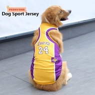 PEONYTWO Dog Sport Jersey, Large Medium Dog Vest, Summer Breathable 4XL/5XL/6XL Puppy T-Shirt