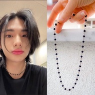 STRAY KIDS Hyunjin necklace | Hyunjin Necklace | K-POP Necklace |Beads Bracelet