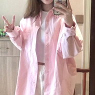粉色 襯衫 女 上衣女韓版 ins 潮 內搭 疊穿 長袖 上衣女韓版 ins 潮 快速出货粉色衬衫女2025秋季新款设计感打底衬衣内搭叠穿长袖上衣外穿 Fast Shipping Pink Shirt