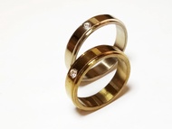 VeE Cincin Single / Couple  untuk Tunangan Titanium Gold M1