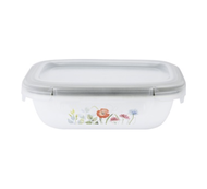 Corelle Snapware Rectangle Airtight Storage 450ml, Daisy Field (Grey)