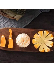 1/2入組橙皮削器,塑料橙皮削器,簡單的檸檬削器,葡萄柚削器,創意切刀,帶折疊手柄的橙皮削器工具,水果削皮器,蔬果工具,廚房小工具
