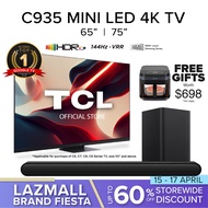 TCL C935 Mini LED 4K Google TV Android TV 65 75 inch | HDR 10+ | IMAX Enhanced | Dolby Vision IQ | Dolby Atmos | MEMC | 144 Hz VRR