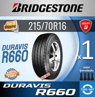 Bridgestone 215/70R16 DURAVIS R660A ยางใหม่ ผลิตปี2023 ราคาต่อ1เส้น มีรับประกันจากโรงงาน แถมจุ๊บลมยา