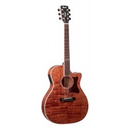 Cort Grand Regal GA5F-FMH Acoustic-Electric Guitar with Bag - Open Pore (GA5F FMH / GA5FFMH)
