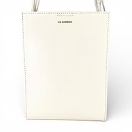 全新未使用JIL SANDER TANGLE SM 白色真皮單肩包，附防塵袋，義大利製，正品，女款